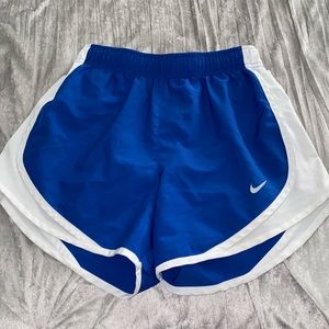 blue nike athletic shorts